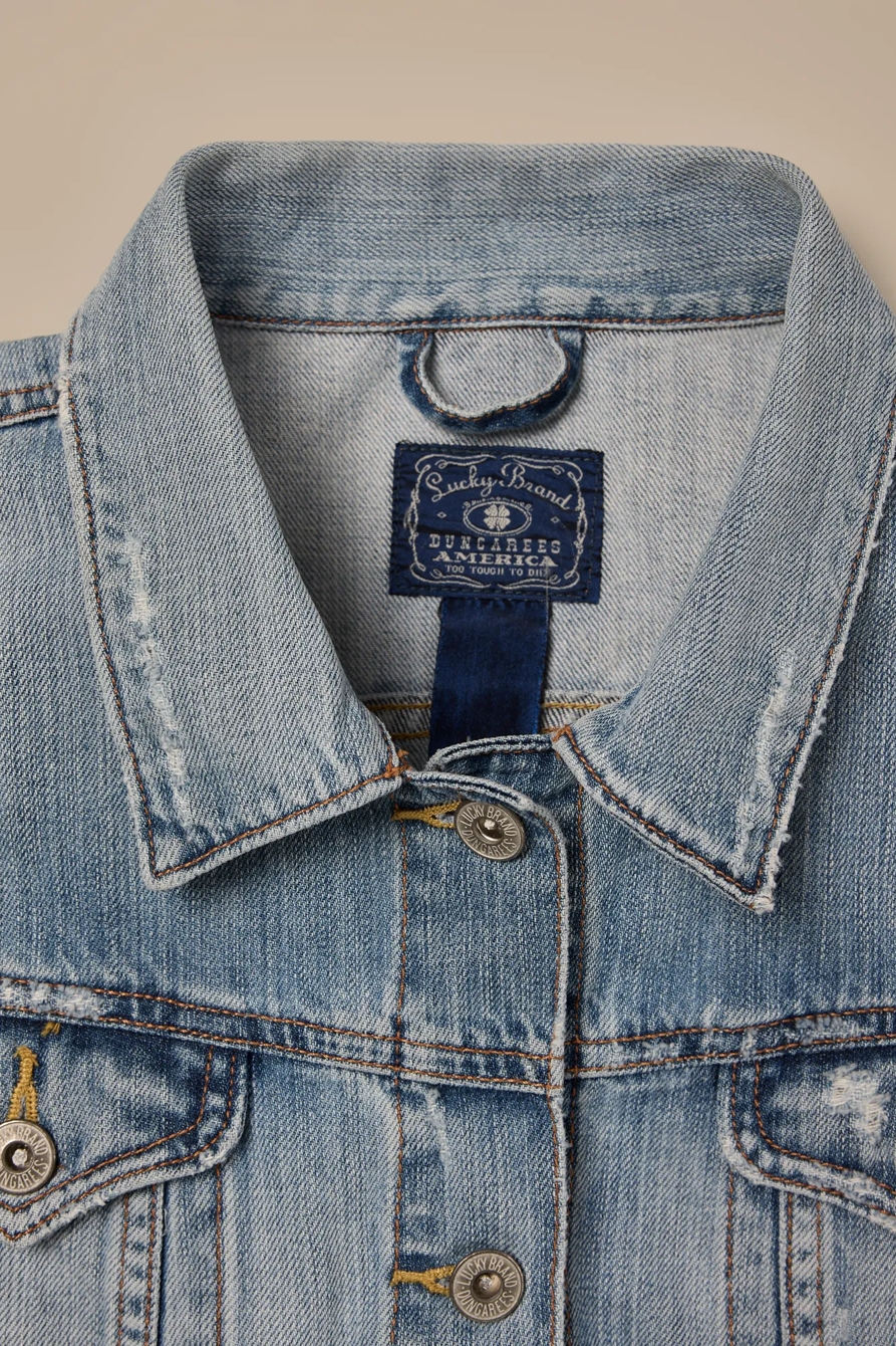 Lucky Brand One-Of-A-Kind Denim Vest - Lucky Brand Outlet