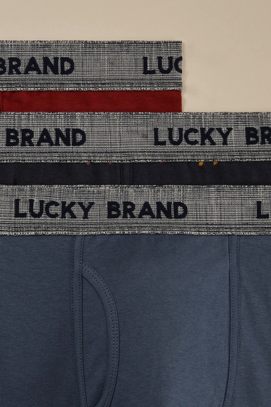 3 PACK STRETCH BOXER BRIEFS - Lucky Brand Outlet
