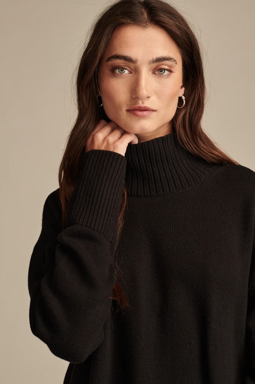 MOCK NECK TUNIC SWEATER - Lucky Brand Outlet