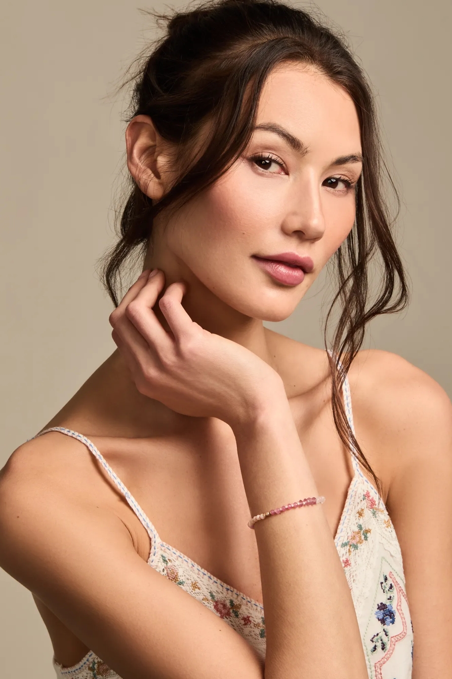 PINK BEADED STRETCH BRACELET - Lucky Brand Outlet