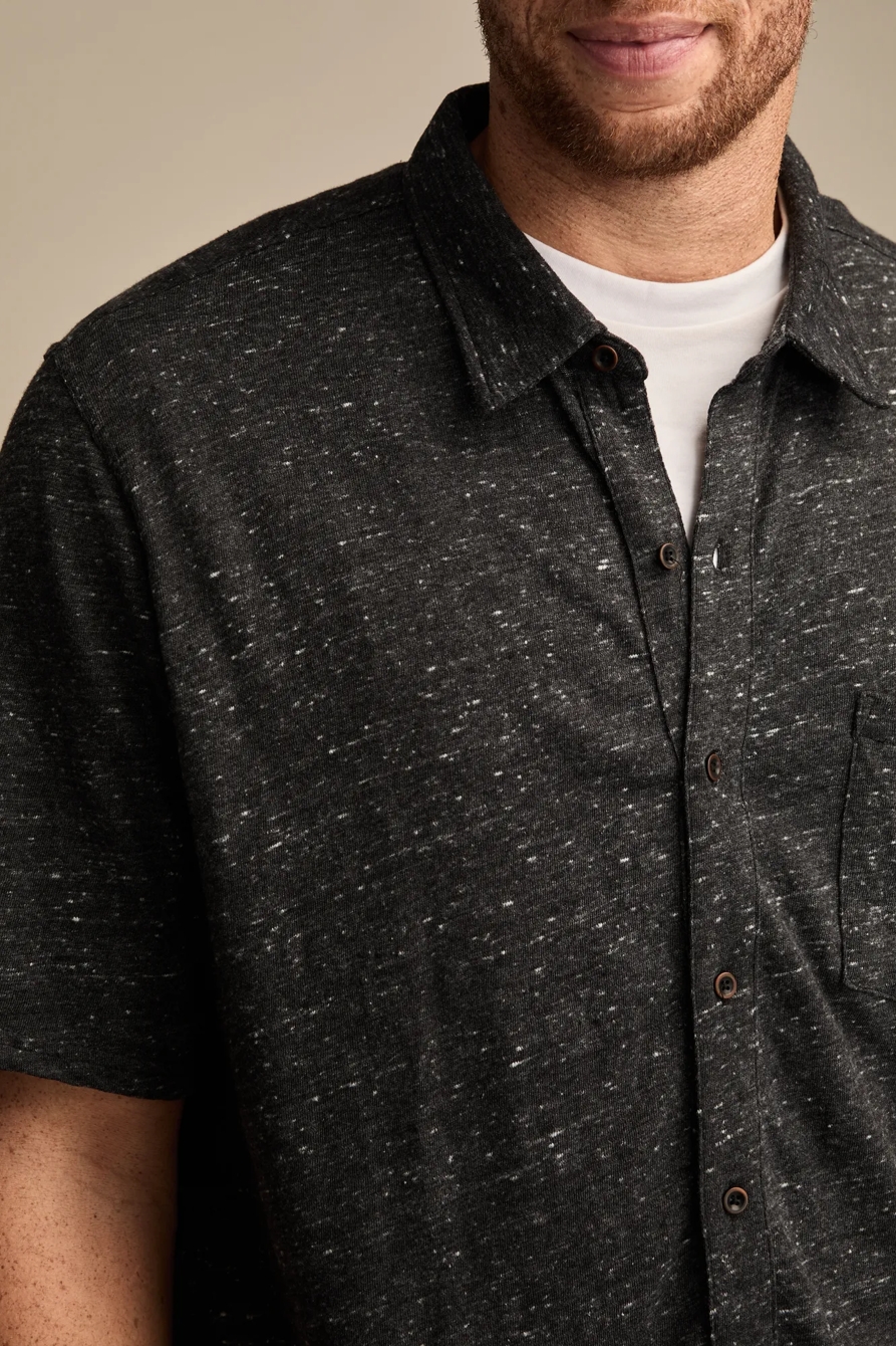 BIG & TALL LINEN SHORT SLEEVE BUTTON UP SHIRT - Lucky Brand Outlet