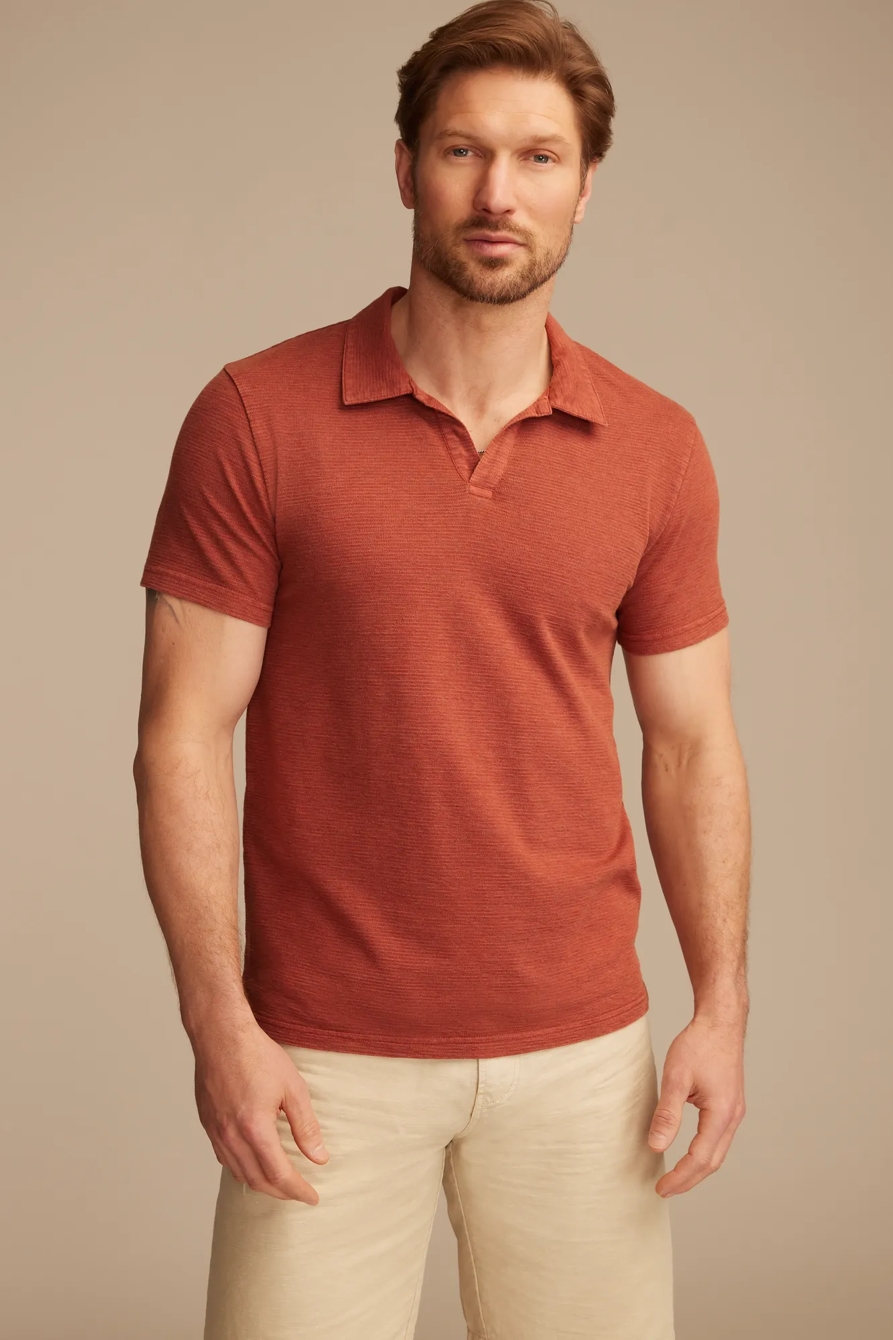 JACQUARD SLUB JERSEY SHIRT - Lucky Brand Outlet