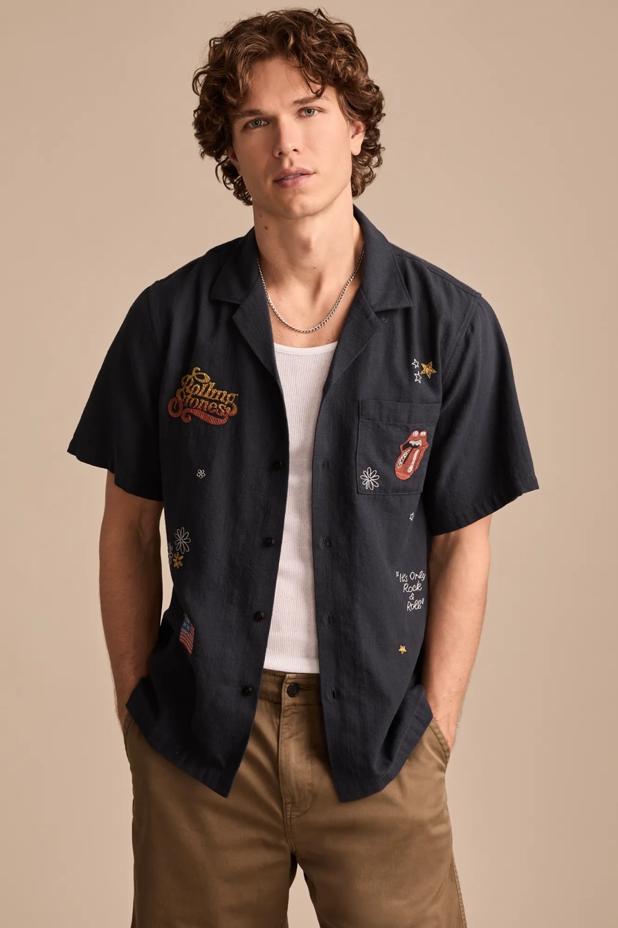 ROLLING STONES CLUB SHORT SLEEVE SHIRT - Lucky Brand Outlet