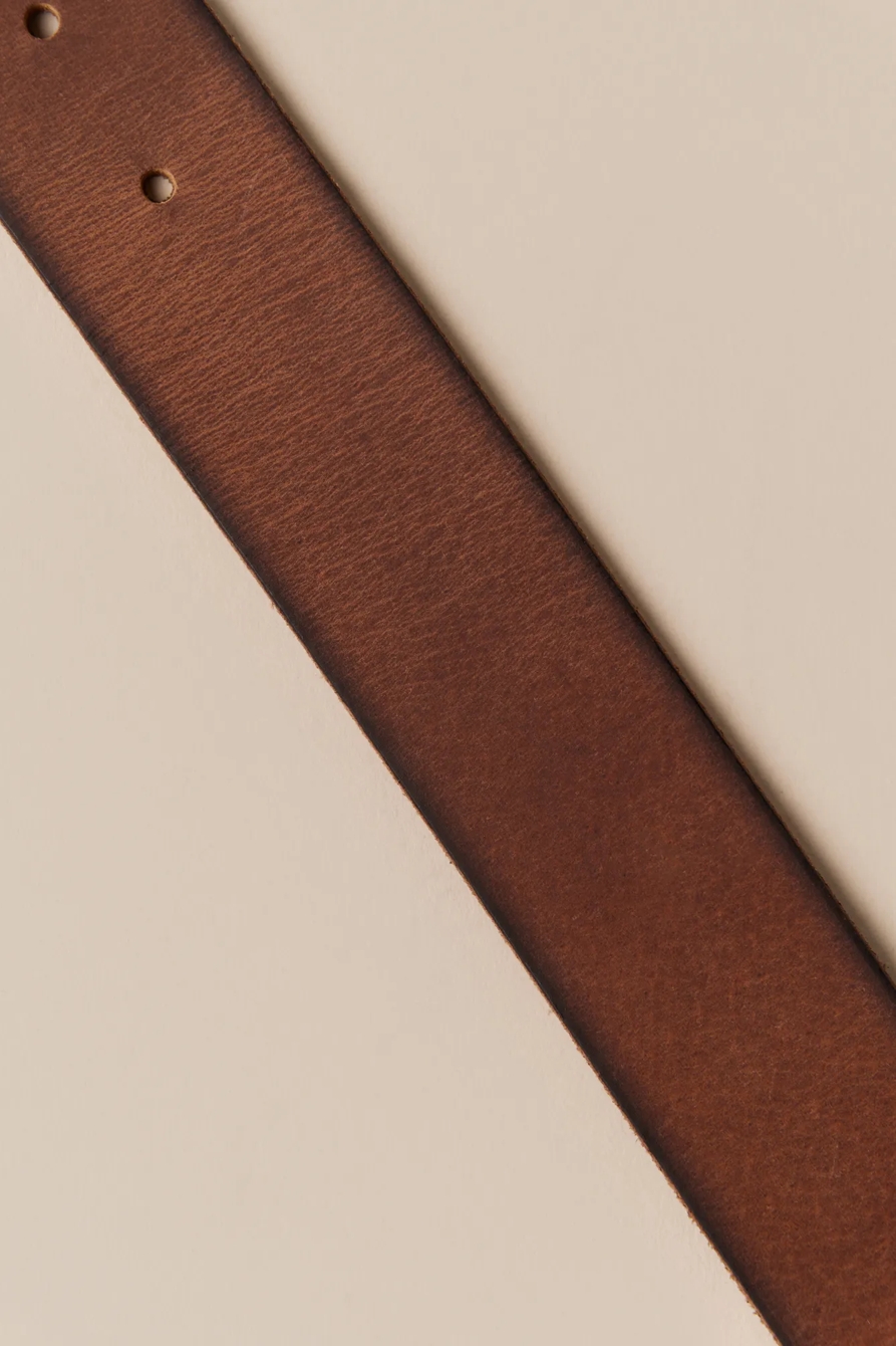 DOUBLE KEEPER LEATHER BELT - Lucky Brand Outlet