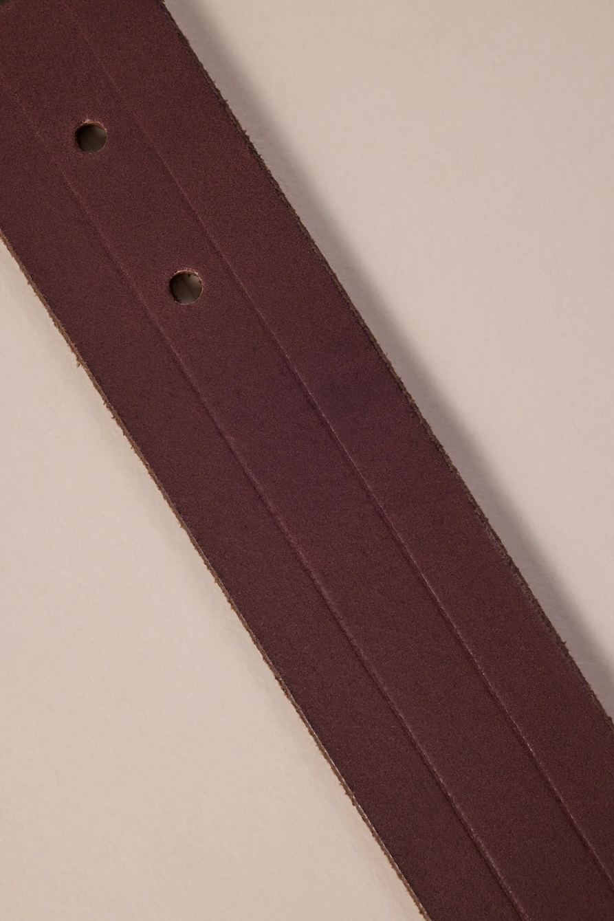 HEAT CREASE LEATHER BELT - Lucky Brand Outlet