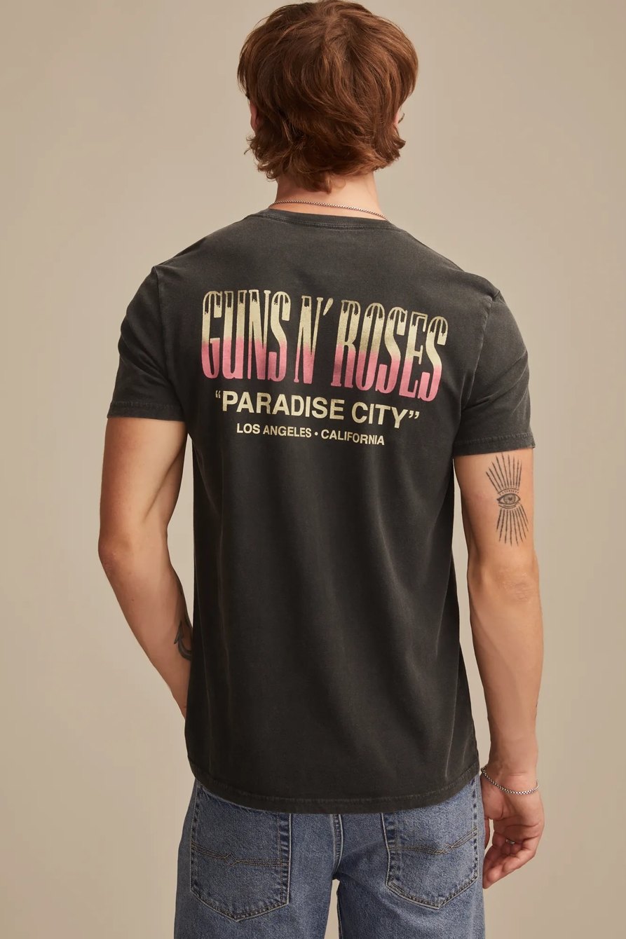 GUNS N ROSES CROSS TEE - Lucky Brand Outlet
