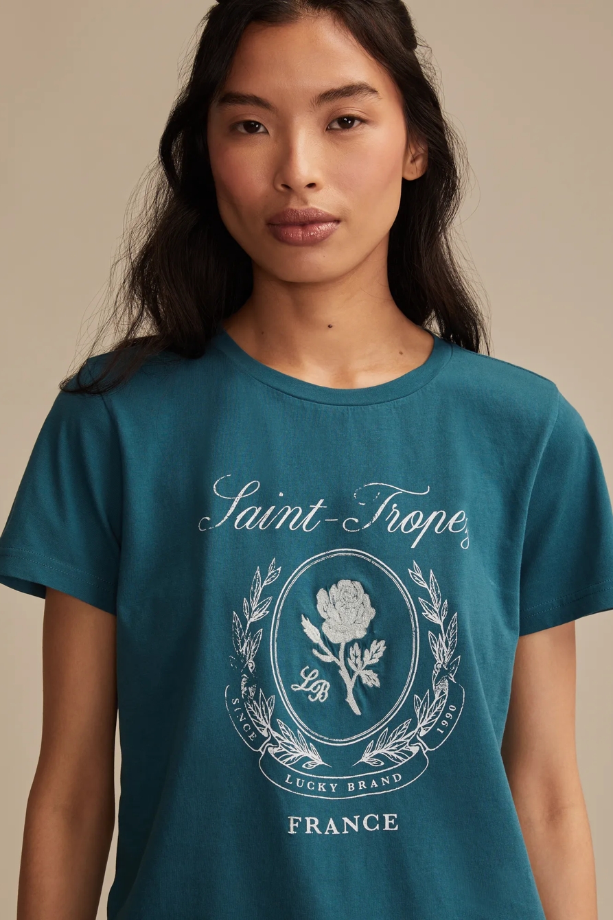 SAINT TROPEZ FRANCE CLASSIC CREW - Lucky Brand Outlet