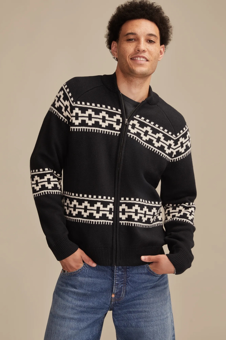 BULL ZIP SWEATER - Lucky Brand Outlet