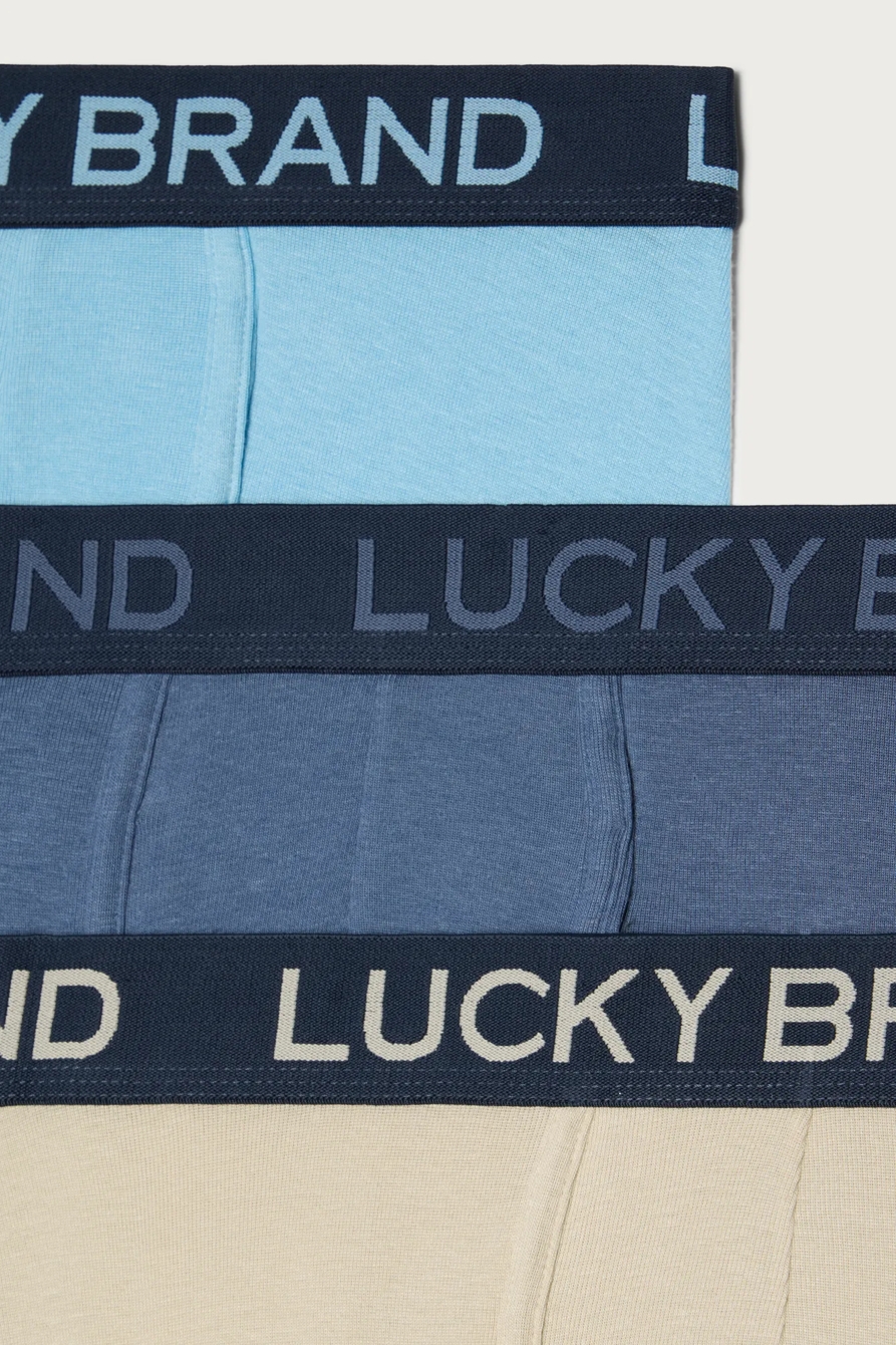 3 PACK COTTON VISCOSE BOXER BRIEFS - Lucky Brand Outlet