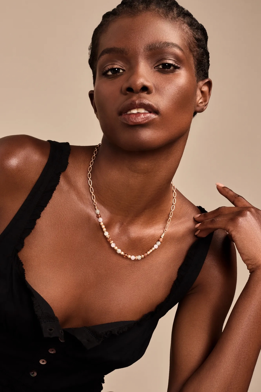 BEADED CHAIN NECKLACE - Lucky Brand Outlet