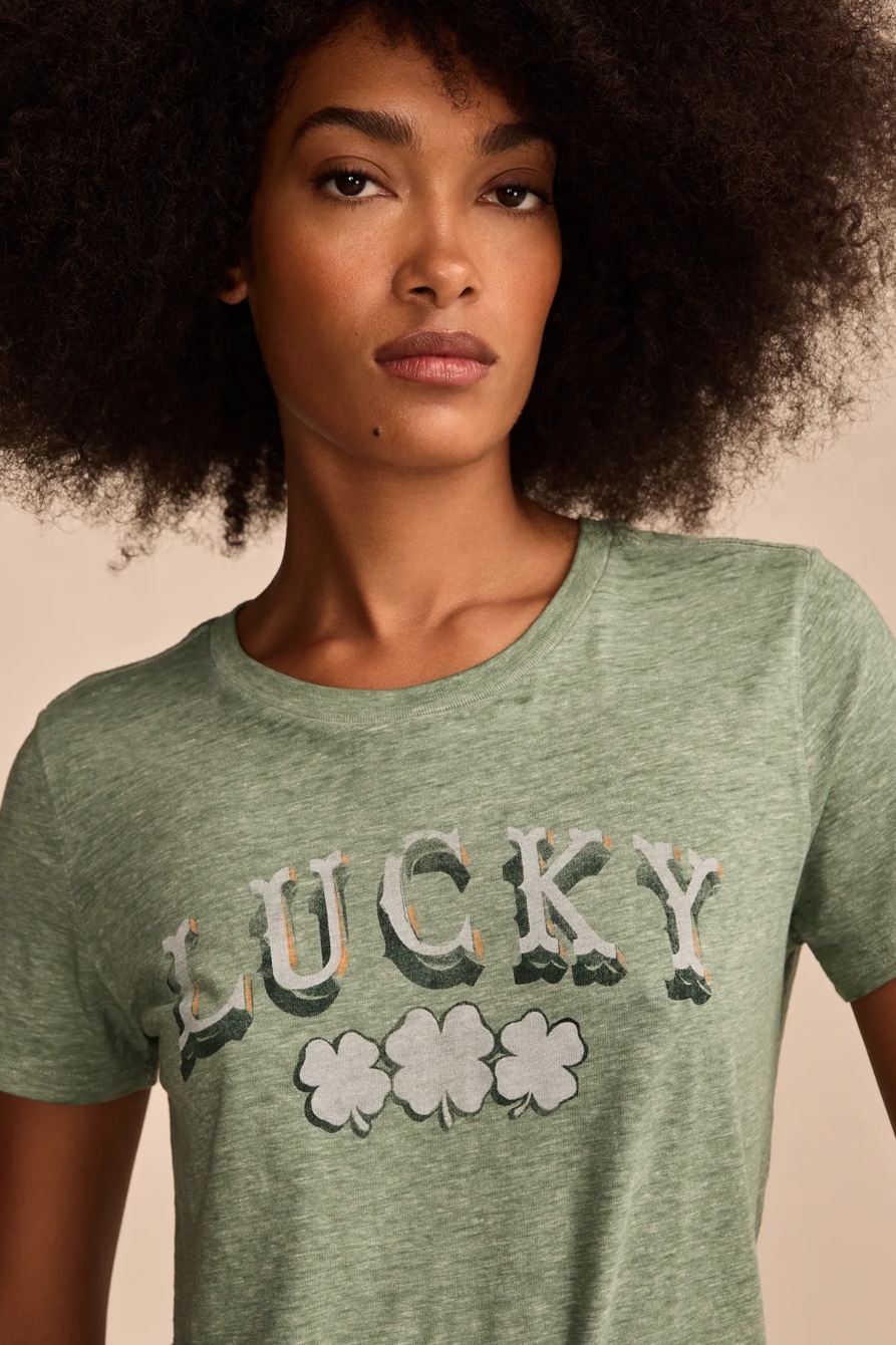 LUCKY CLOVERS CLASSIC CREW - Lucky Brand Outlet