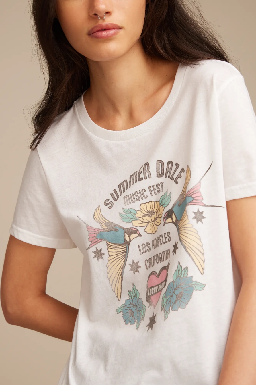 SUMMER DAZE CLASSIC CREW - Lucky Brand Outlet
