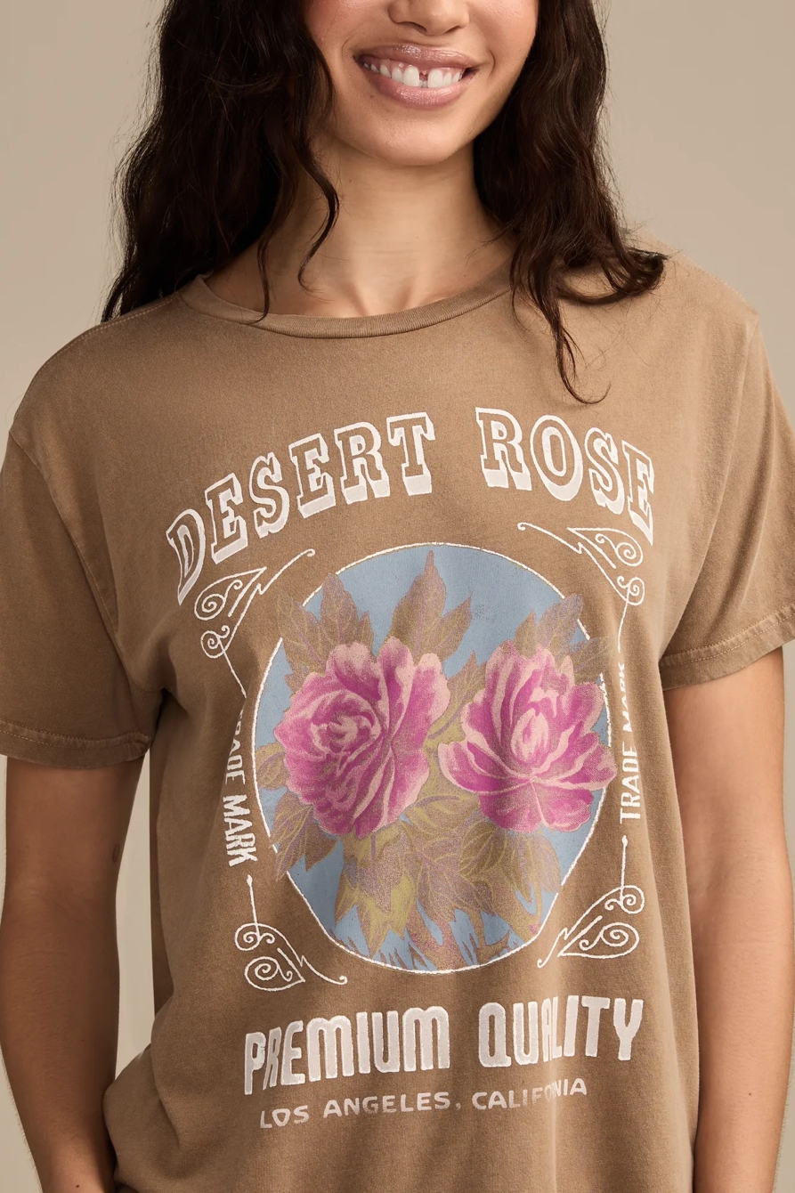 DESERT ROSE BOYFRIEND TEE - Lucky Brand Outlet
