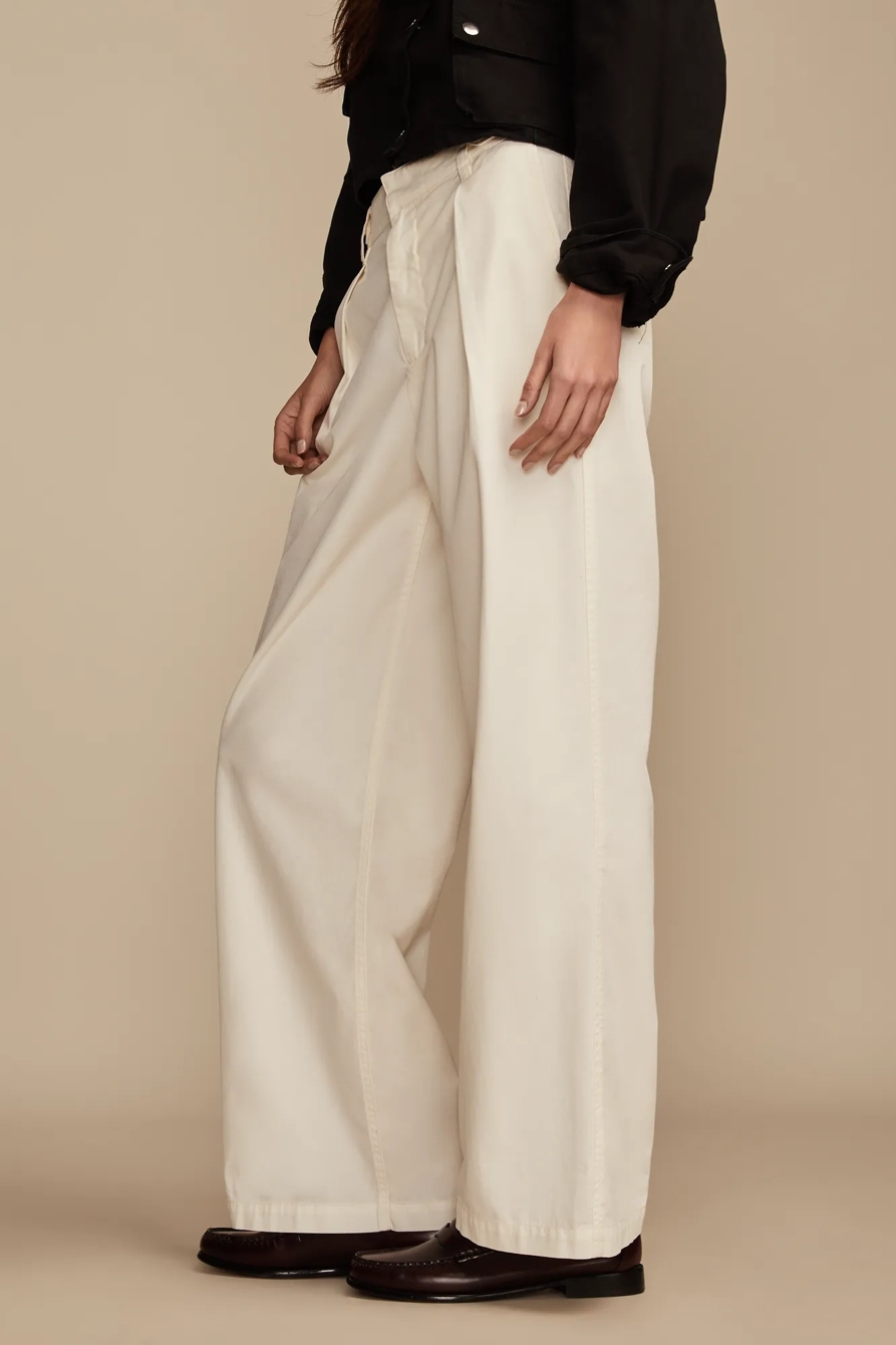 WIDE LEG PLEATED TROUSER - Lucky Brand Outlet