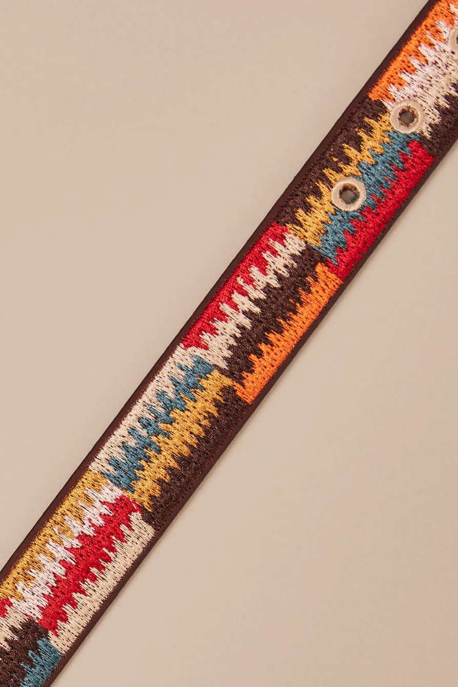 WOVEN MULTICOLOR BELT - Lucky Brand Outlet
