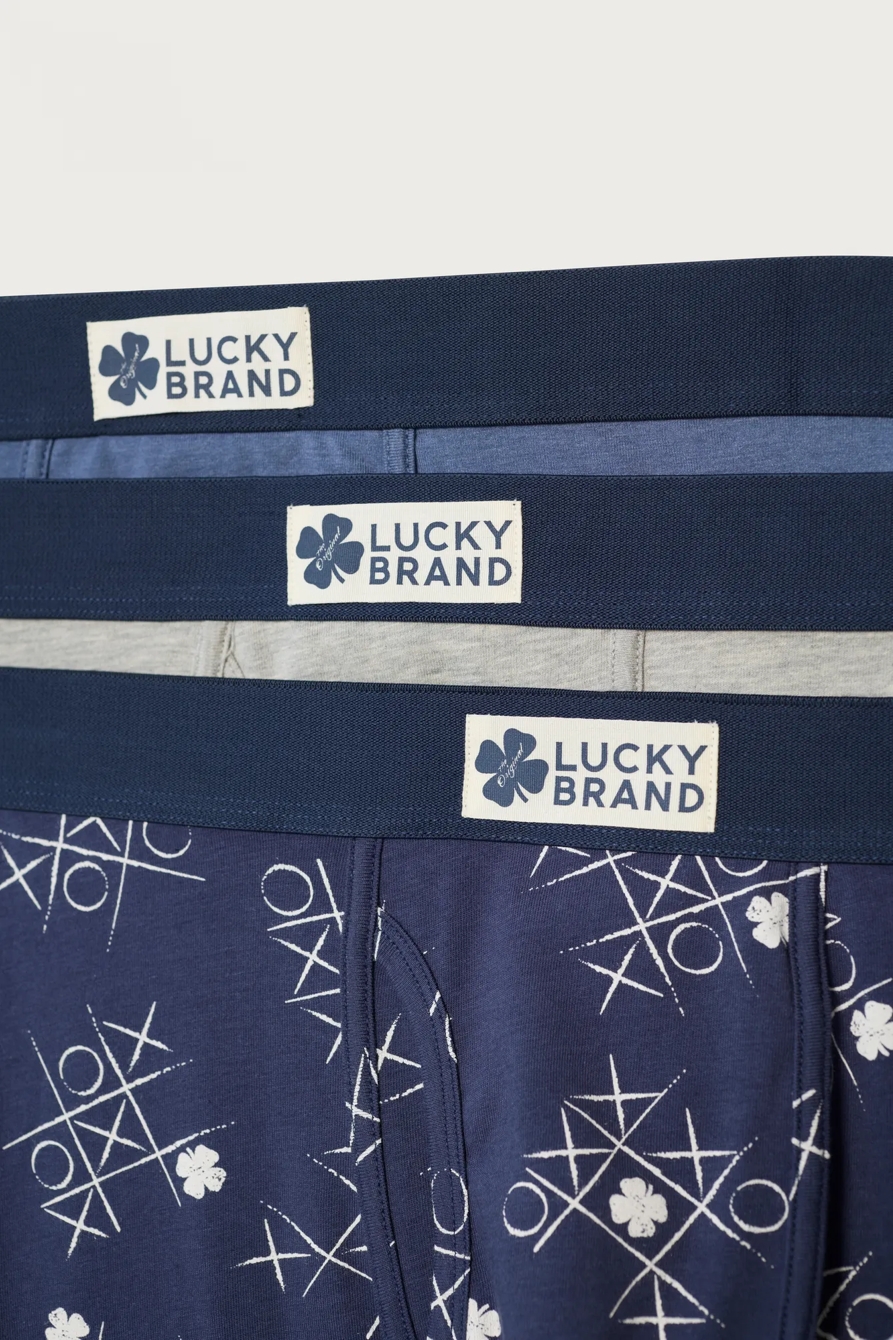 3 PACK STRETCH BOXER BRIEFS - Lucky Brand Outlet