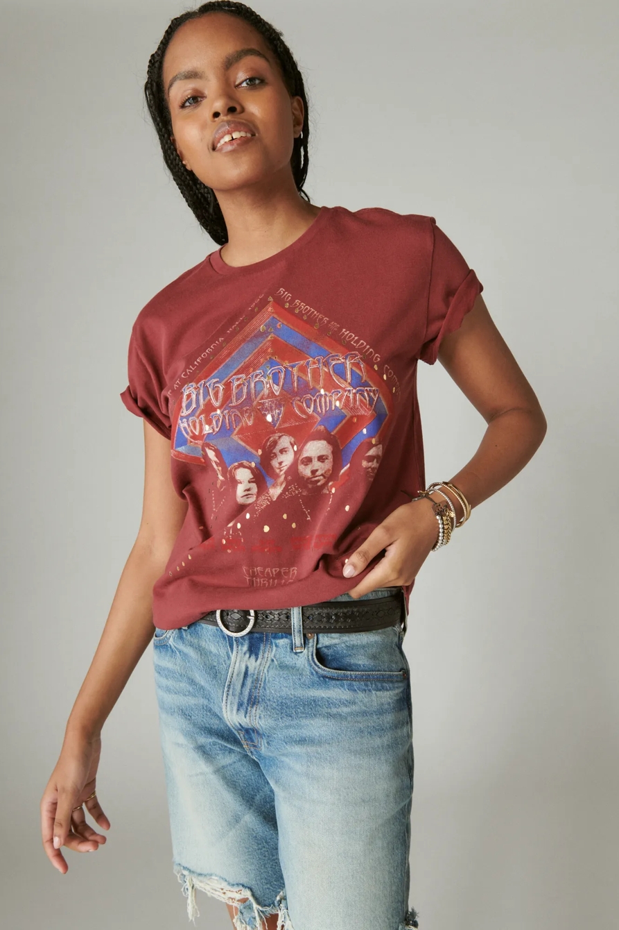 BIG BROTHER STUDS BOYFRIEND TEE - Lucky Brand Outlet