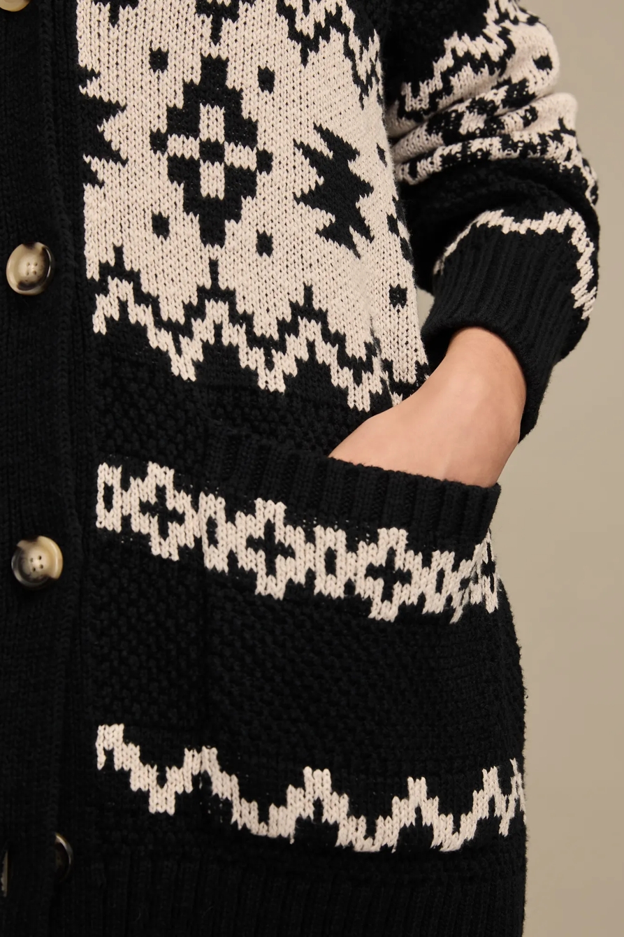 NOVELTY PATTERN CARDIGAN - Lucky Brand Outlet