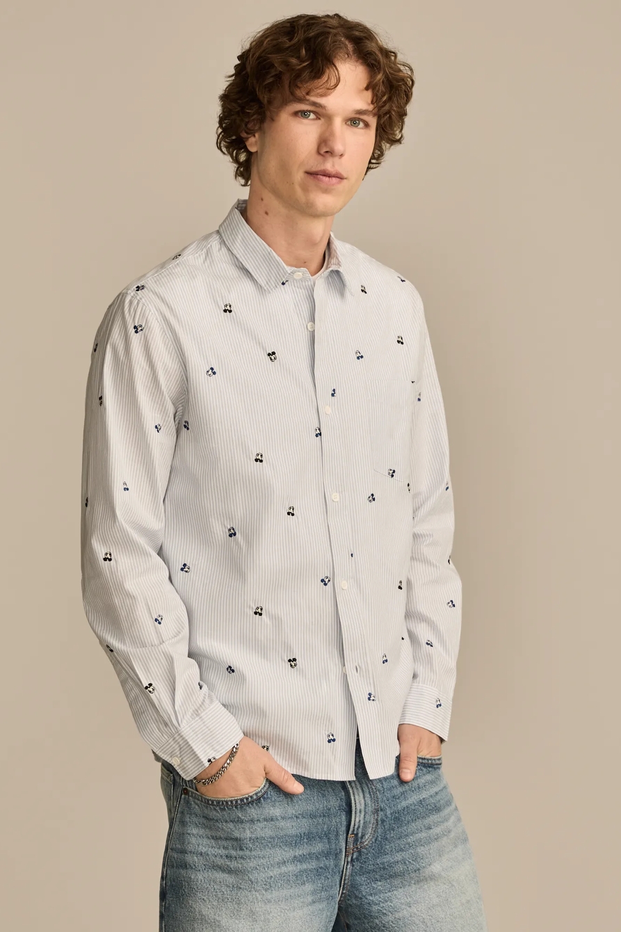 Mickey & Friends Embroidered Shirt - Lucky Brand Outlet