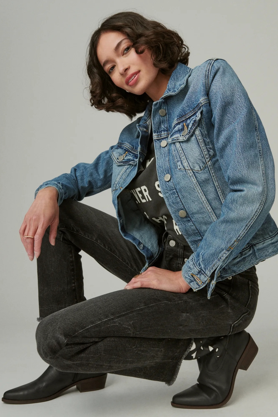 TOMBOY DENIM TRUCKER JACKET | LUCKY BRAND OUTLET - Lucky Brand Outlet