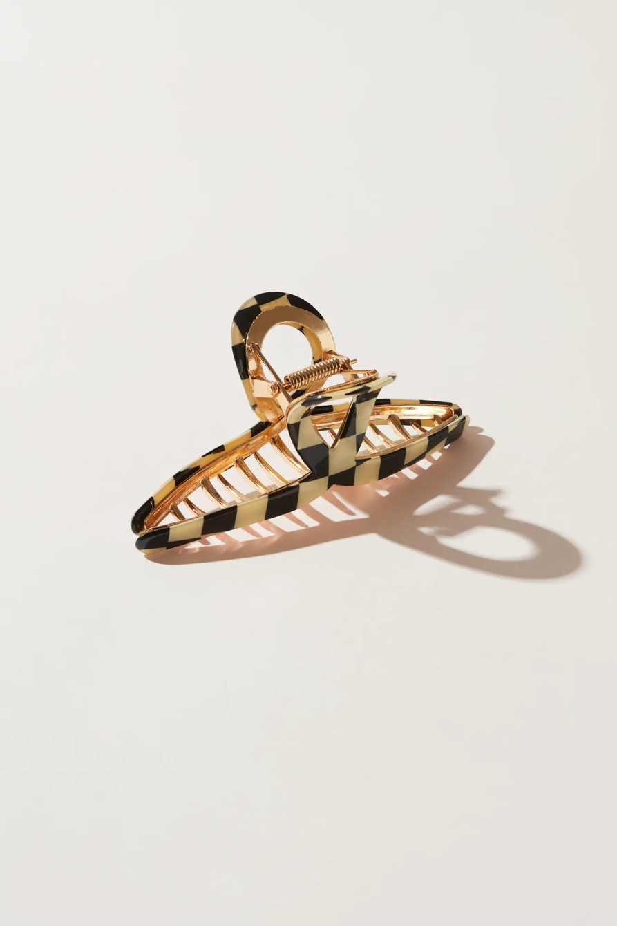 CHECKERED LOOP CLAW - Lucky Brand Outlet