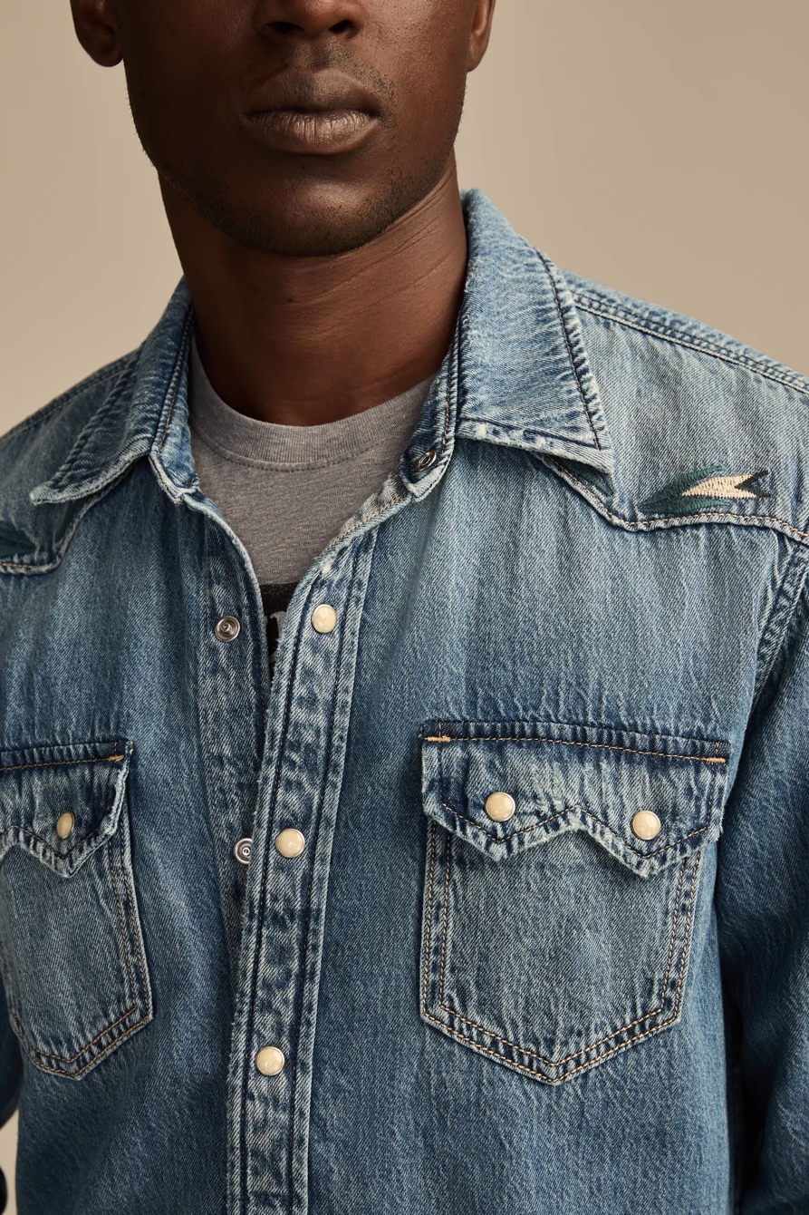 DENIM SALOON SHIRT - Lucky Brand Outlet