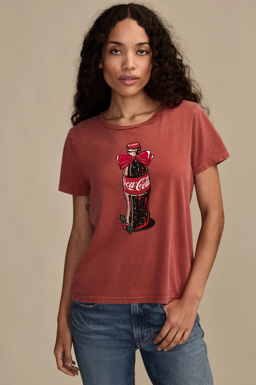 COCA COLA CHRISTMAS BOTTLE CLASSIC CREW - Lucky Brand Outlet