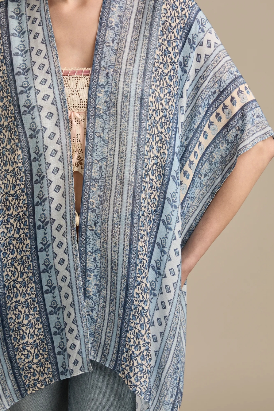 EASY PRINTED KIMONO - Lucky Brand Outlet
