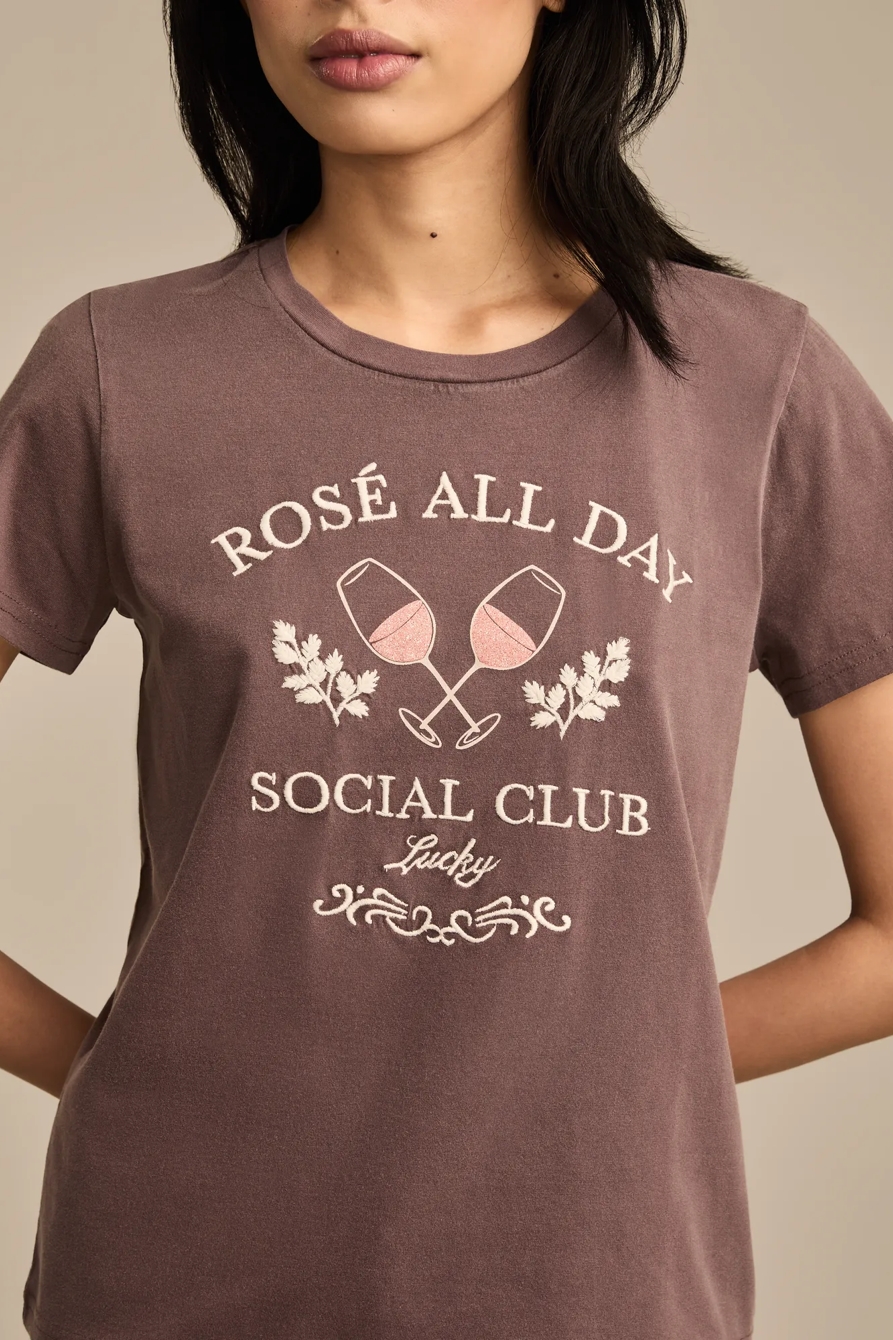 ROSE ALL DAY CLASSIC CREW - Lucky Brand Outlet