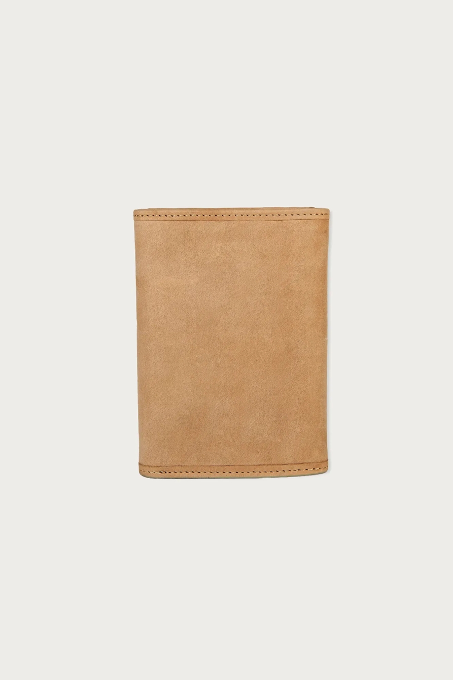 FLAG EMBOSSED LEATHER TRIFOLD WALLET - Lucky Brand Outlet