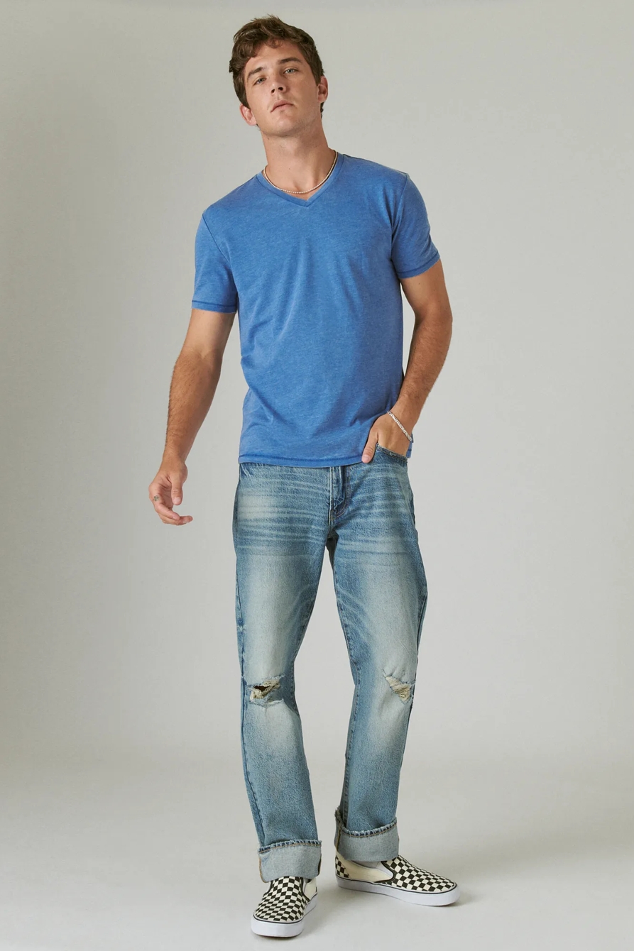 VENICE BURNOUT V-NECK TEE - Lucky Brand Outlet
