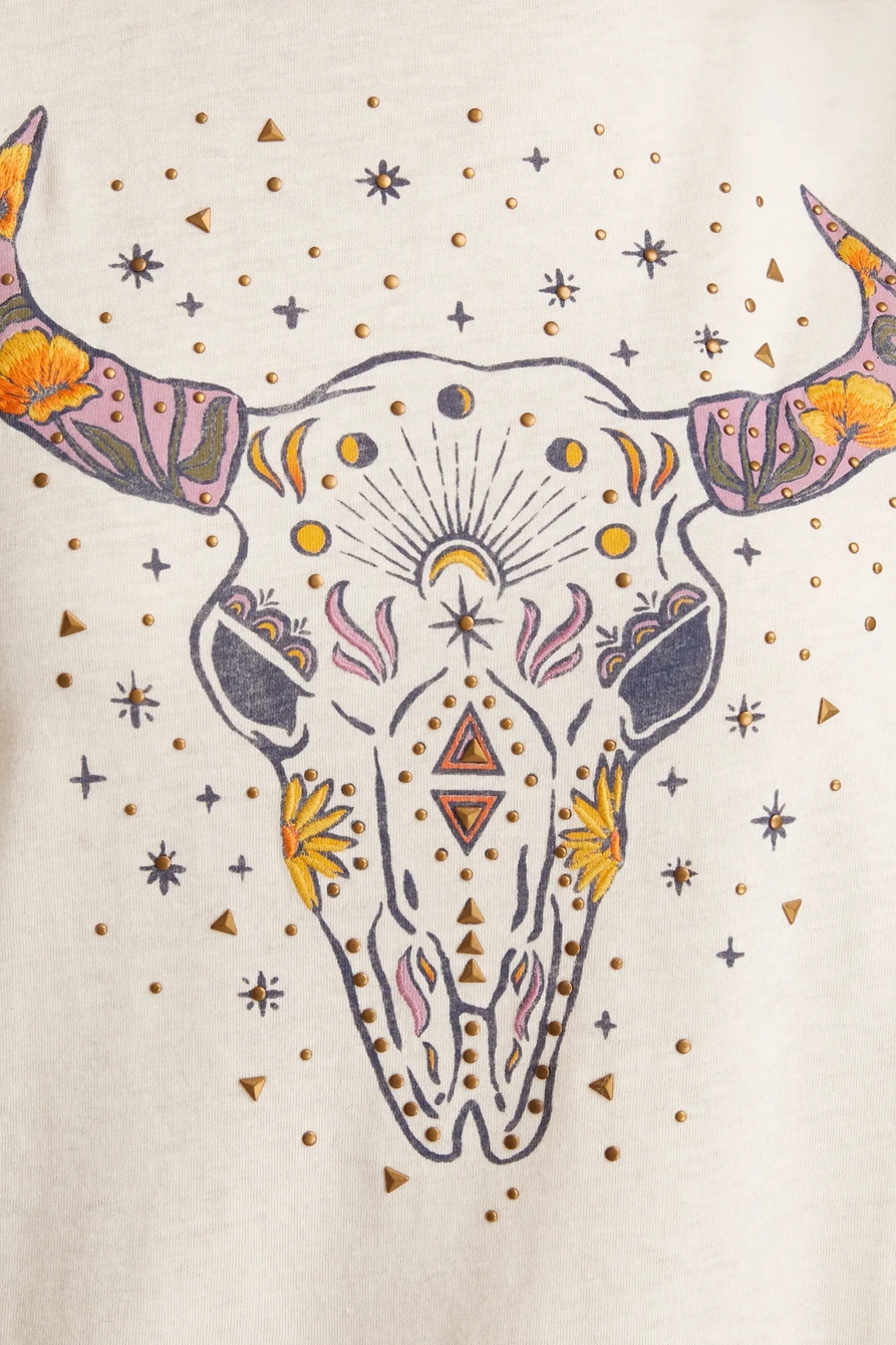 STEER SKULL CLASSIC CREW - Lucky Brand Outlet