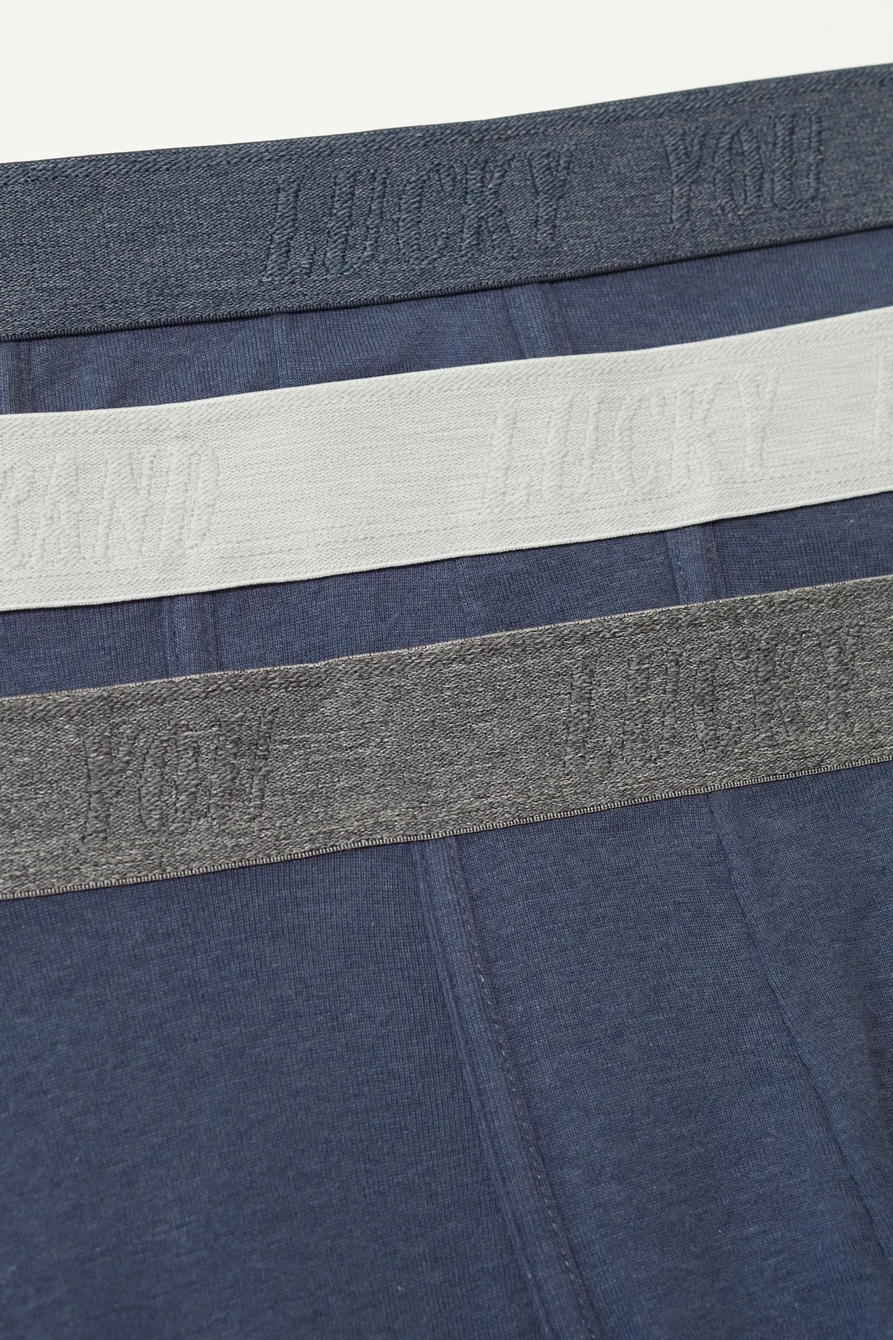 3 PACK COTTON VISCOSE BOXER BRIEFS - Lucky Brand Outlet