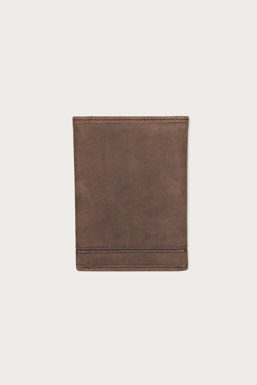 GROOVED LEATHER TRIFOLD WALLET - Lucky Brand Outlet