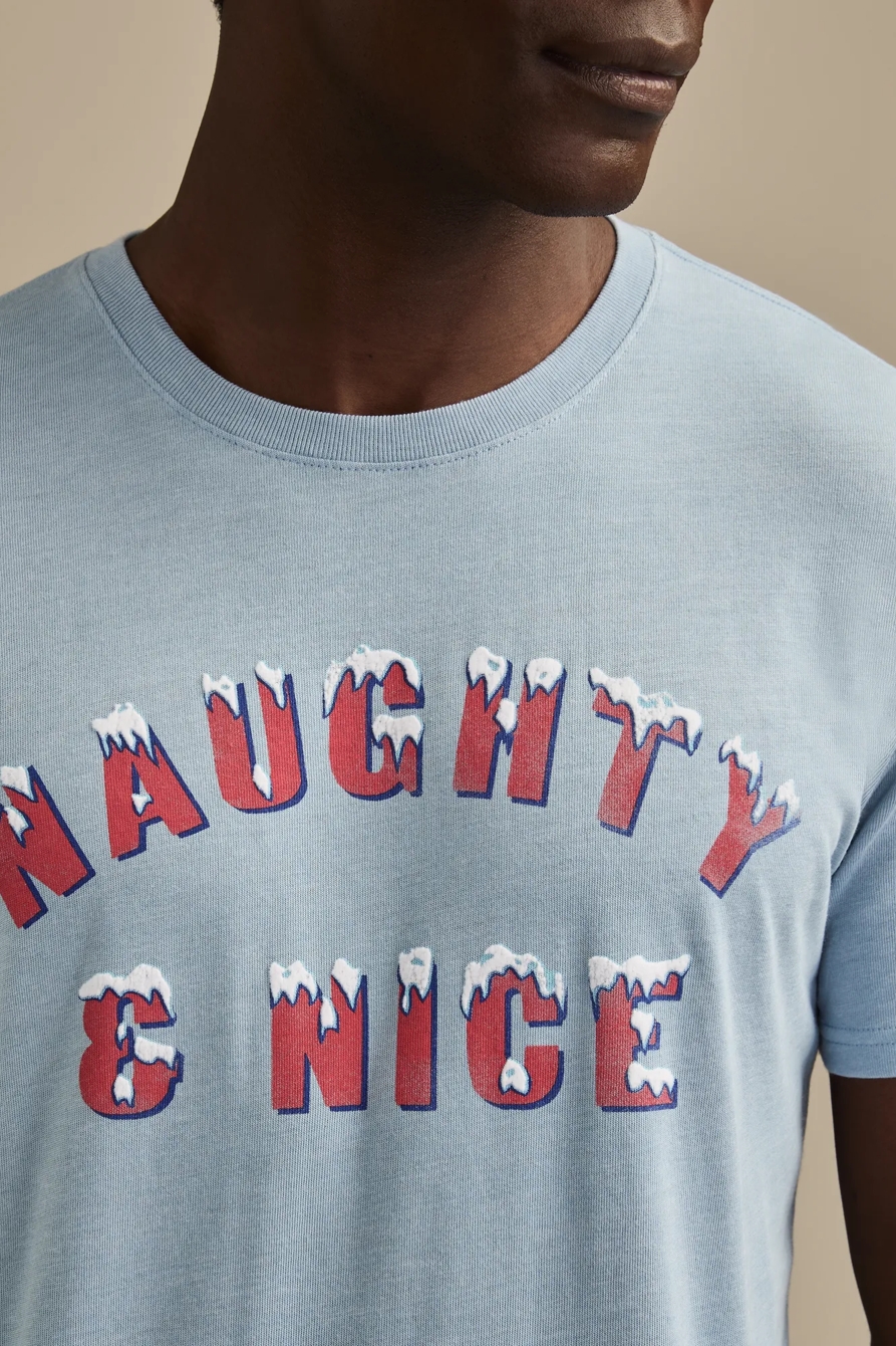 NAUGHTY AND NICE TEE - Lucky Brand Outlet