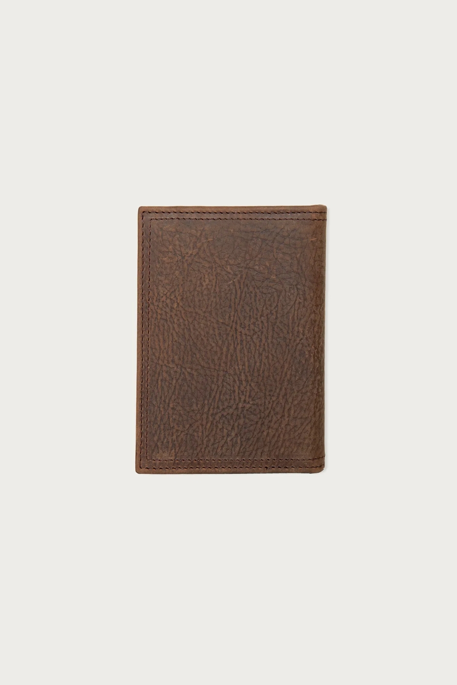 Double Stitched Leather L-Fold Wallet - Lucky Brand Outlet