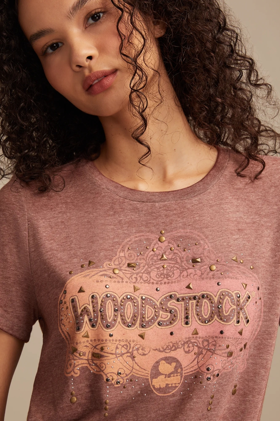 ORNATE WOODSTOCK CLASSIC CREW - Lucky Brand Outlet