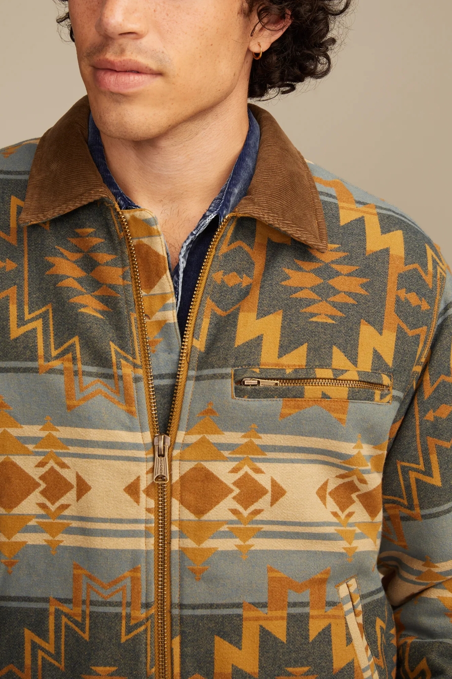 JACQUARD BLANKET JACKET - Lucky Brand Outlet