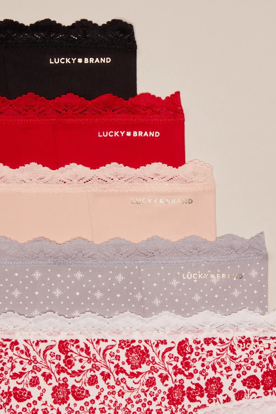 5 PACK LACE HIPSTER - Lucky Brand Outlet
