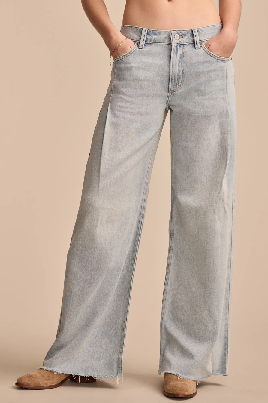 WIDE LEG PLEATED LIQUID DENIM LUXE PALAZZO - Lucky Brand Outlet