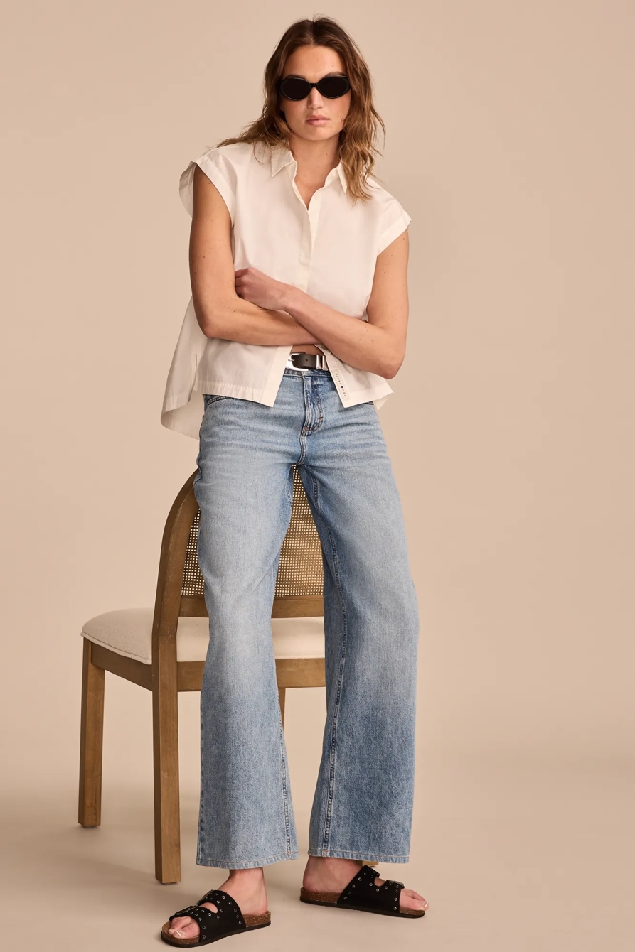 SLEEVELESS TUNIC BUTTON DOWN - Lucky Brand Outlet