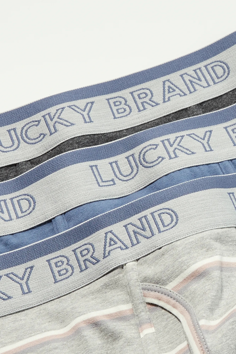 3 PACK STRETCH BOXER BRIEFS - Lucky Brand Outlet