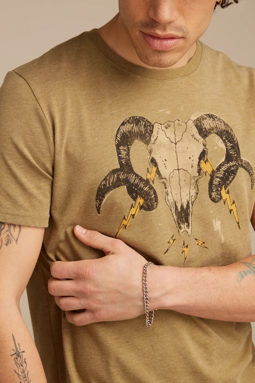RAM SKULL TEE - Lucky Brand Outlet