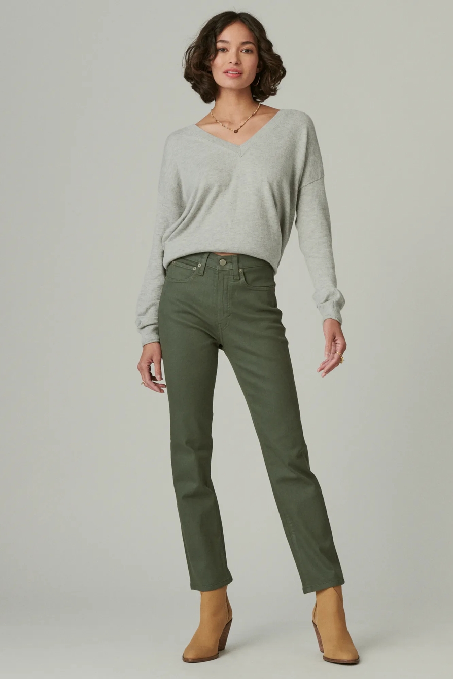 HIGH RISE ZOE STRAIGHT COATED JEAN - Lucky Brand Outlet
