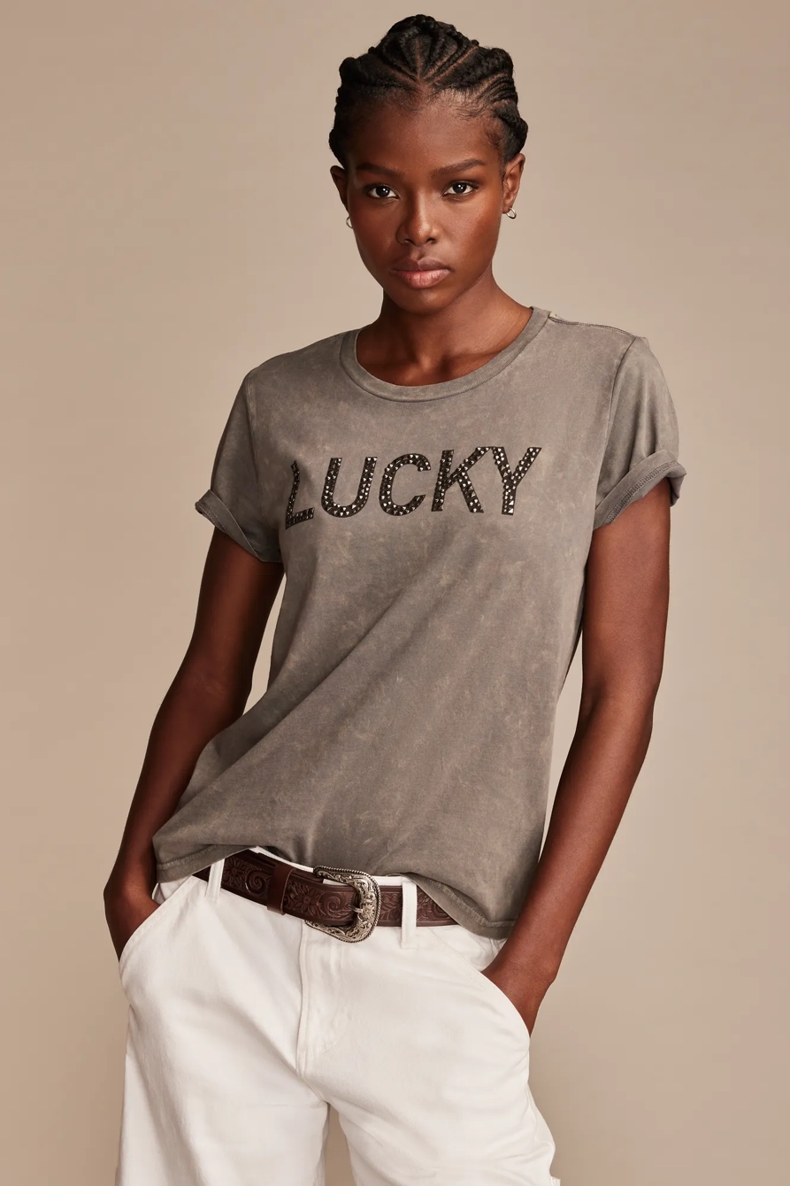 STUDDED LUCKY CLASSIC CREW - Lucky Brand Outlet