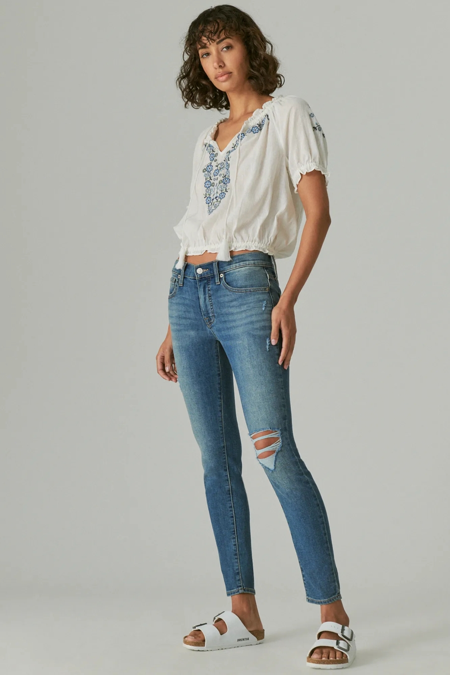MID RISE AVA SUPER SKINNY DESTRUCT - Lucky Brand Outlet