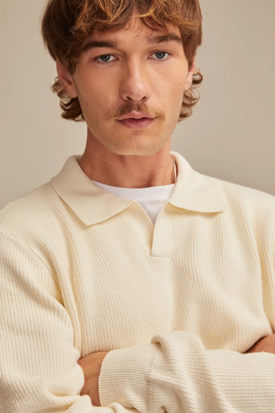 JOHNNY COLLAR SWEATER POLO - Lucky Brand Outlet