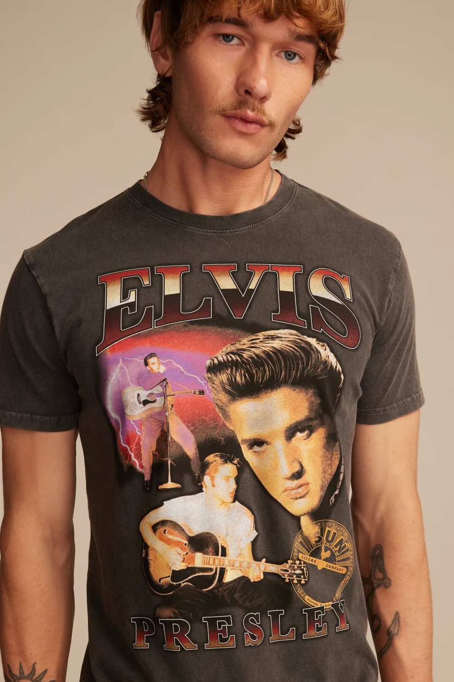 ELVIS MONTAGE TEE - Lucky Brand Outlet
