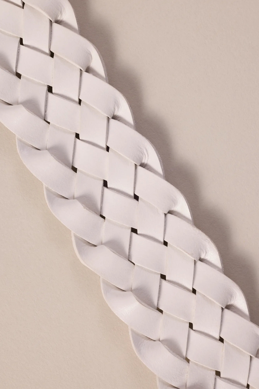 WOVEN LEATHER BELT - Lucky Brand Outlet