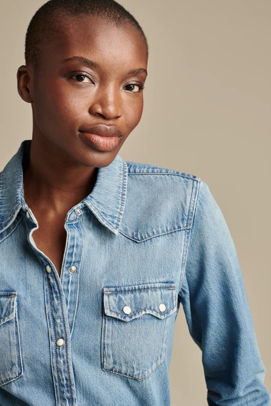 DENIM WESTERN SHIRT - Lucky Brand Outlet